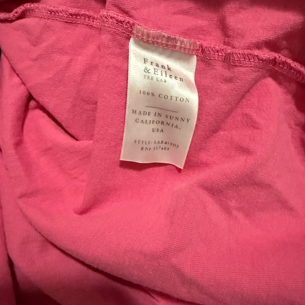 Frank & Eileen Harper Perfect Tee Maxi Dress PassionFruit/Pink SZ M 100% Cotton - Picture 5 of 6